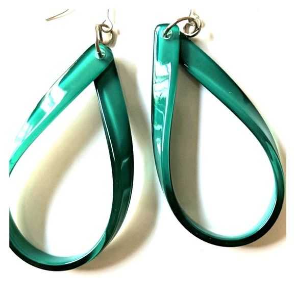 Vacation! Teal Drop Earrings - Picture 1 of 3